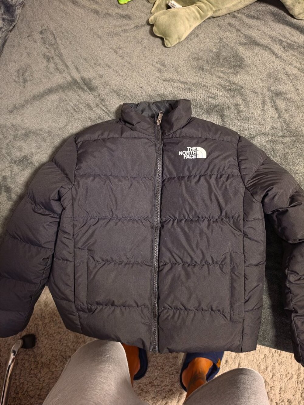 North Face winter coat youth med reversible